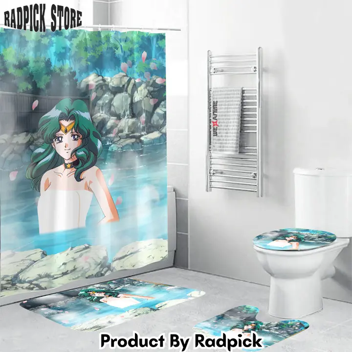 Sailor moon girls hot spring sailor neptune michiru kaiou combo bathroom set   rp0205891